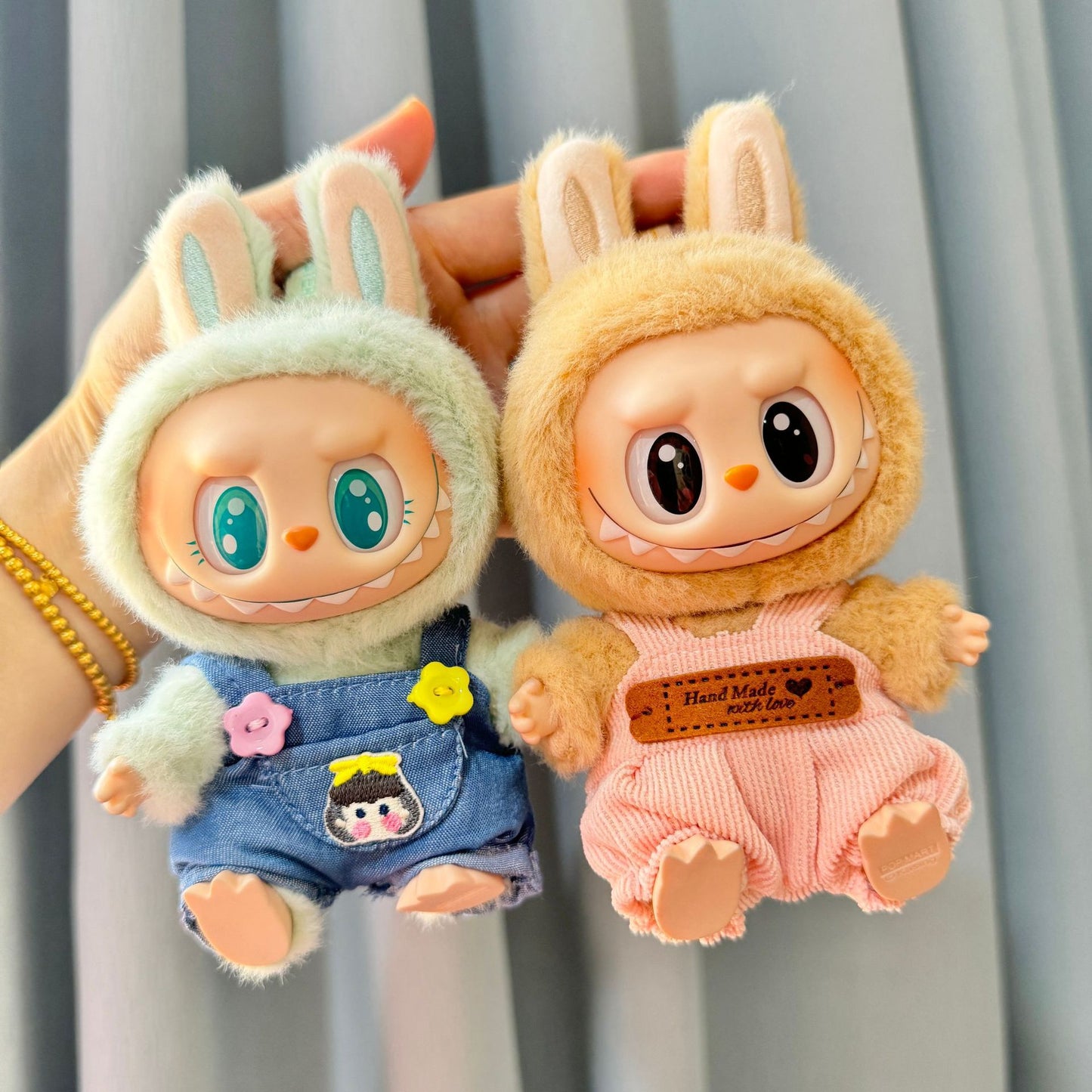 [Clothes only] 1st/2nd generation Labubu clothes pendant Labubu sitting party baby clothes lazy Tony suit