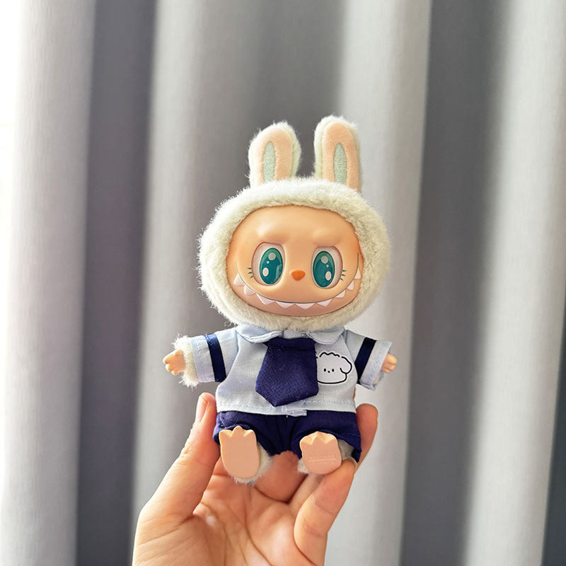 [Clothes only] First and second generation keychain Labubu clothes pendant Labubu sitting team Kaka camera cute