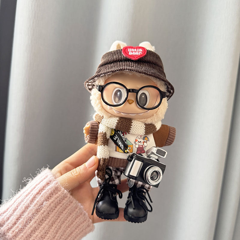 [Clothes only] First and second generation keychain Labubu clothes pendant Labubu sitting party pendant Kindergarten clothes