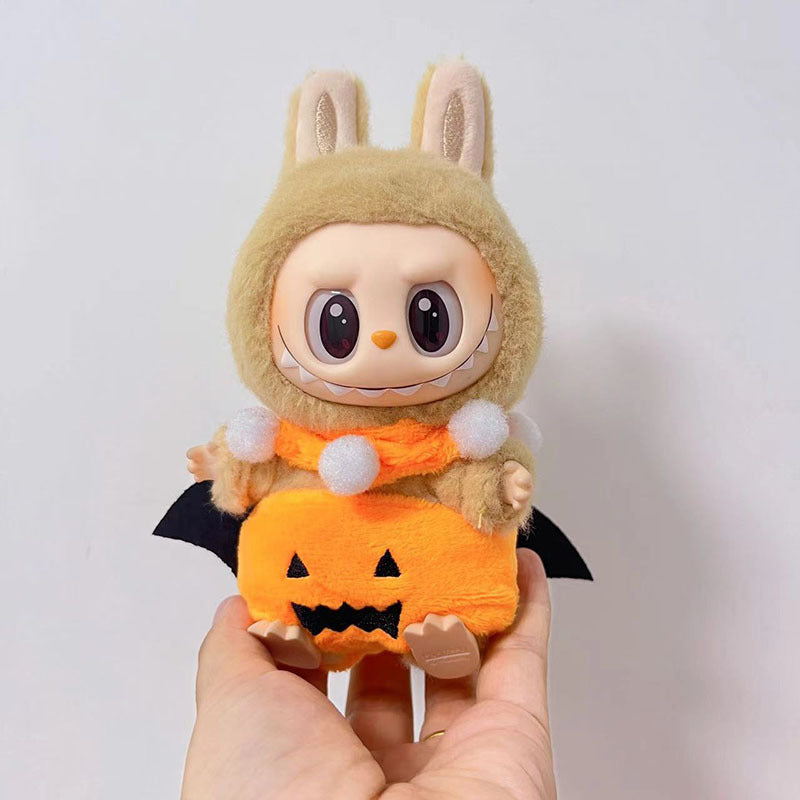 [Clothes only] First and second generation keychain Labubu clothes pendant Labubu Halloween bat pumpkin set cute
