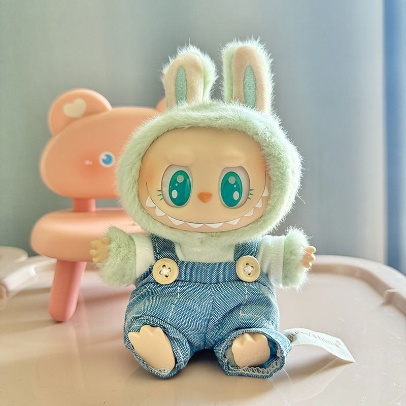 [Clothes only] 1st/2nd and 3rd generation Labubu clothes pendant Labubu sitting party baby clothes bear overalls cute