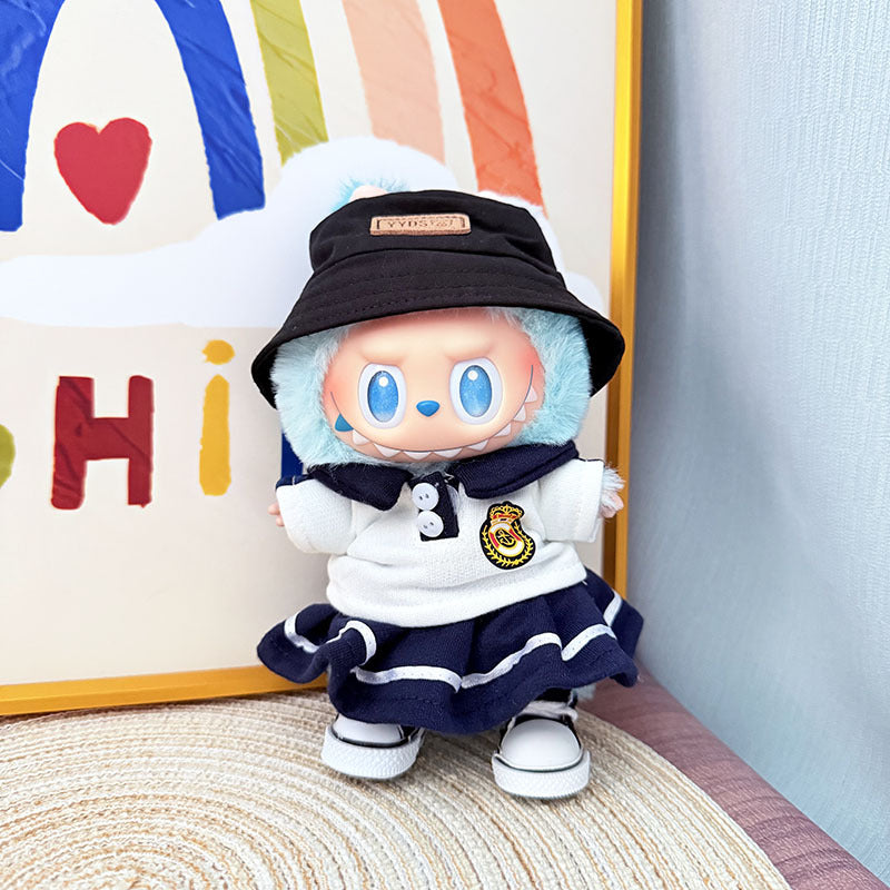 [Clothes only] The first, second and third generation keychain Labubu clothes pendant Labubu baby clothes noble small school uniform set