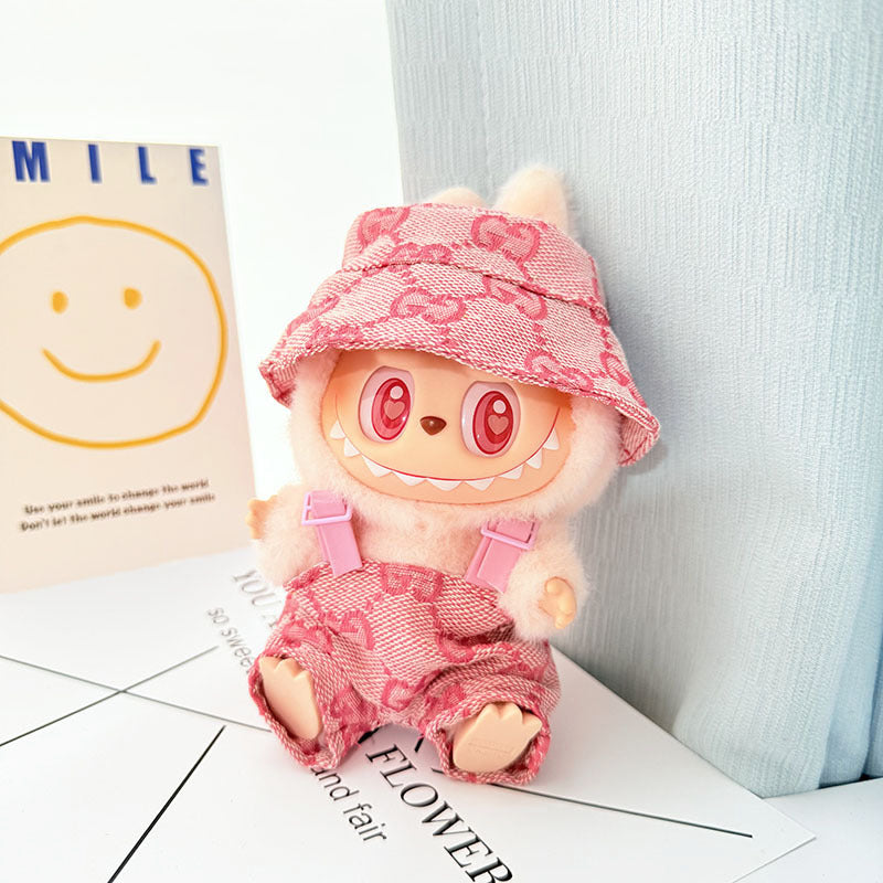 [Clothes only] First/second generation Labubu clothes pendant Labubu sitting party baby clothes pendant strawberry bear cute