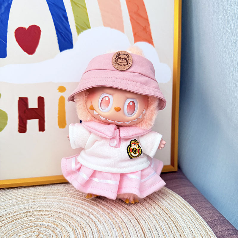 [Clothes only] The first, second and third generation keychain Labubu clothes pendant Labubu baby clothes noble small school uniform set