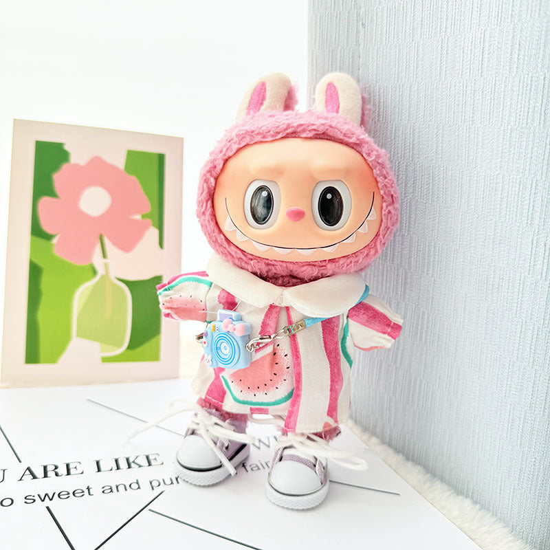 [Clothes only] First and second generation Labubu clothes pendant Labubu sitting party baby clothes pendant outing spring outing