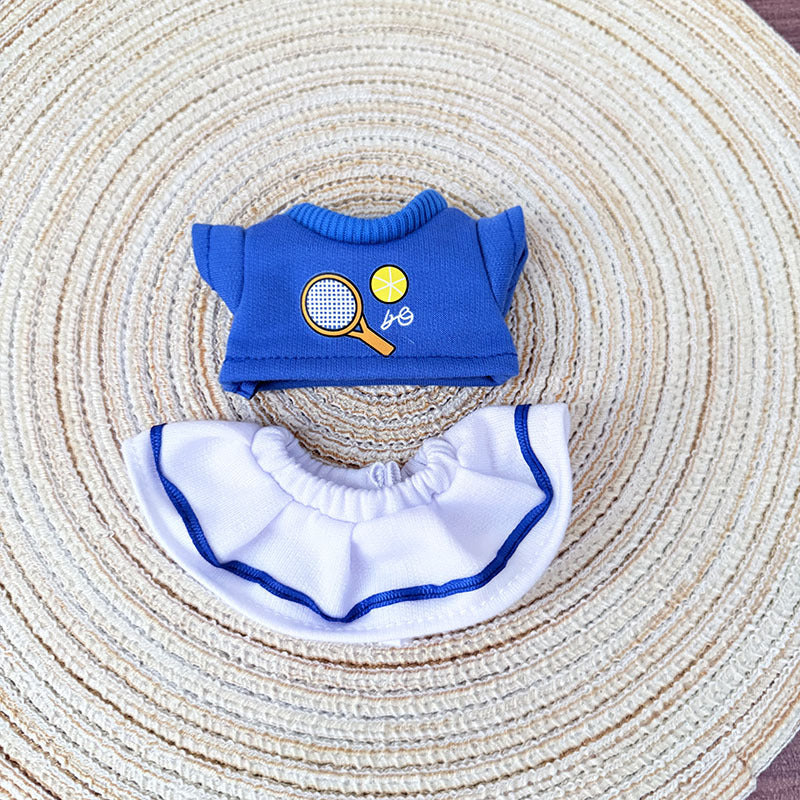 [Clothes only] One, two and three generations Labubu clothes pendant Labubu sitting baby clothes tennis sports suit cute