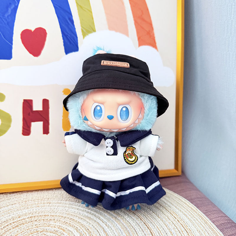 [Clothes only] The first, second and third generation keychain Labubu clothes pendant Labubu baby clothes noble small school uniform set