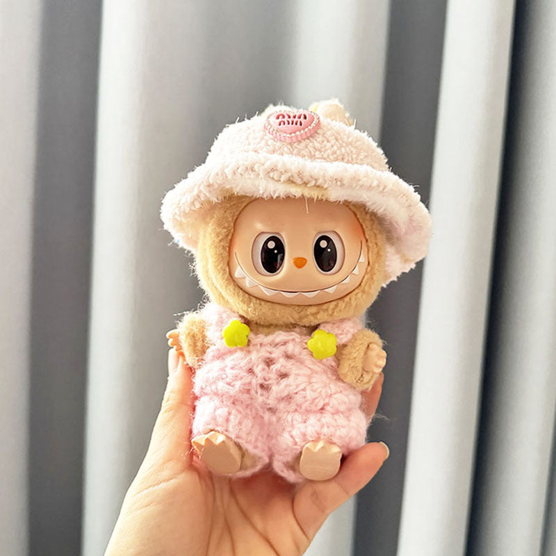 [Clothes only] First and second generation keychain Labubu clothes pendant Labubu sitting party bracelet strap sweater
