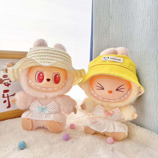 [Clothes only] First and second generation Labubu clothes pendant Labubu sitting party baby clothes swimsuit hat set cute