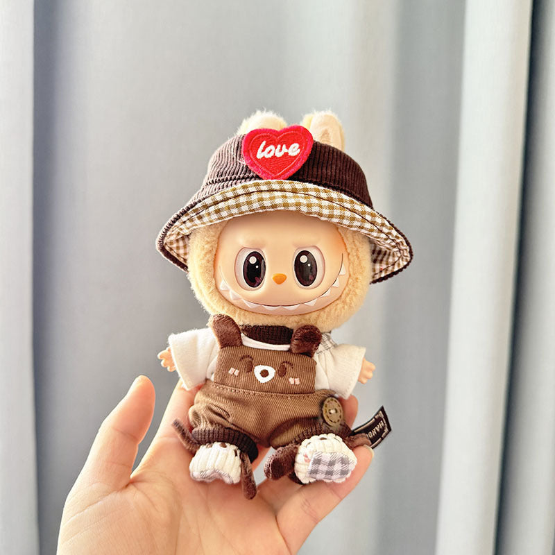 [Clothes only] First and second generation keychain Labubu clothes pendant Labubu sitting party dog repair suit cute