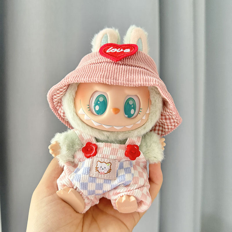 [Clothes only] First/second generation Labubu clothes pendant Labubu sitting party baby clothes skirt overalls cute