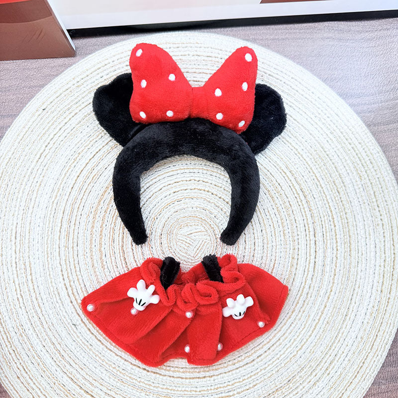 [Clothes only] One, two and three generations Labubu clothes pendant Labubu sitting baby clothes Minnie polka dot princess dress cute