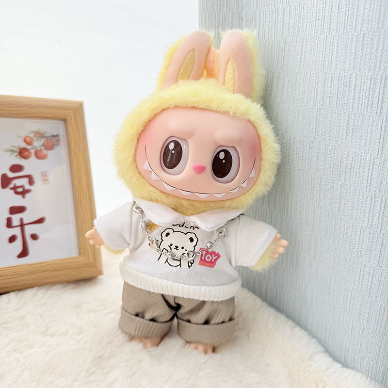 Clothes only] blind box Labubu clothes pendant Labubu baby clothes chess adventure queen casual skirt cute