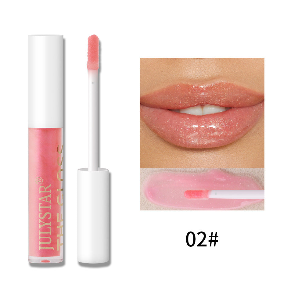 Makeup Lasting Moisturizing Transparent Nourishing Lip Gloss European and American Water Gloss Mirror Brightening Lip Gloss Lip Oil