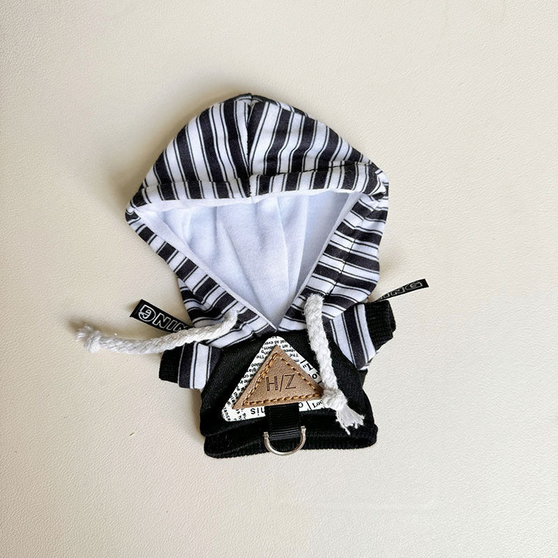 [Clothes only] First and second generation keychain Labubu clothes pendant Labubu baby clothes knife fork fish triangle sweater cute