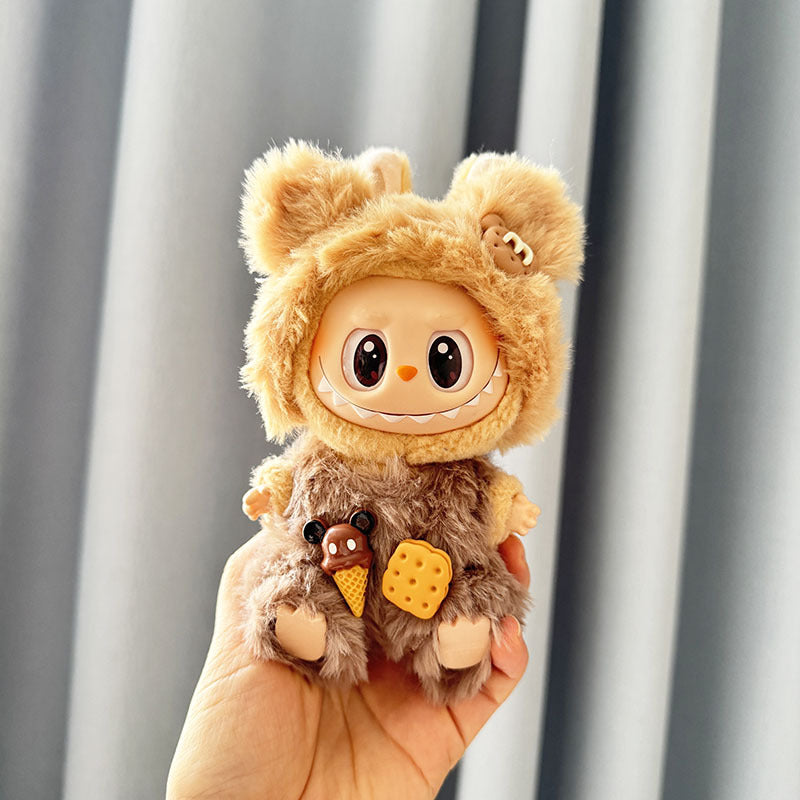 [Clothes only] First and second generation Labubu clothes pendant Labubu sitting party baby clothes capsule rabbit overalls