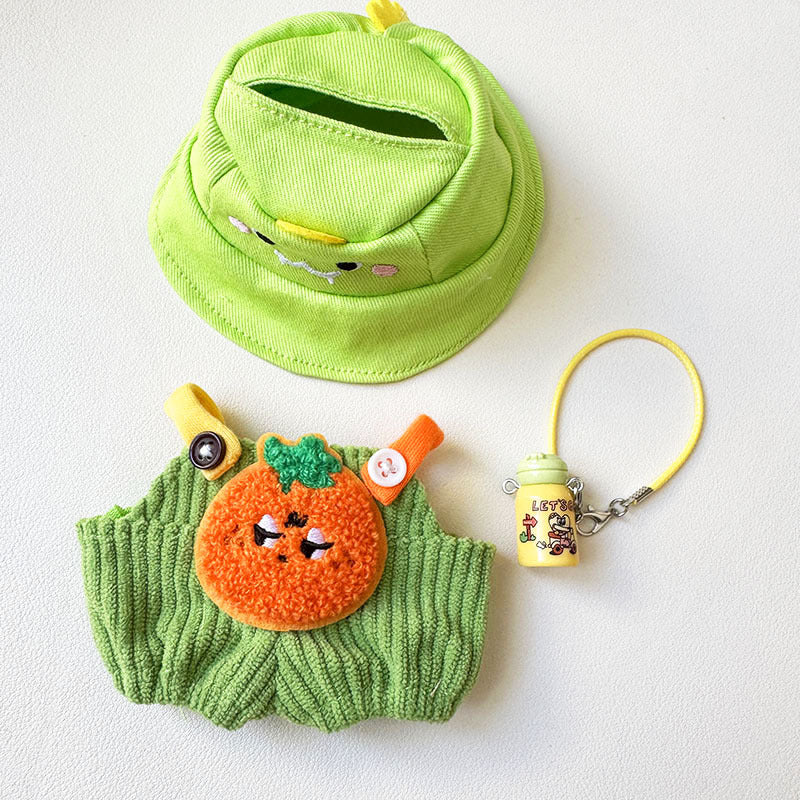 [Clothes only] First and second generation keychain Labubu clothes pendant Labubu pit strip fruit animal overalls cute