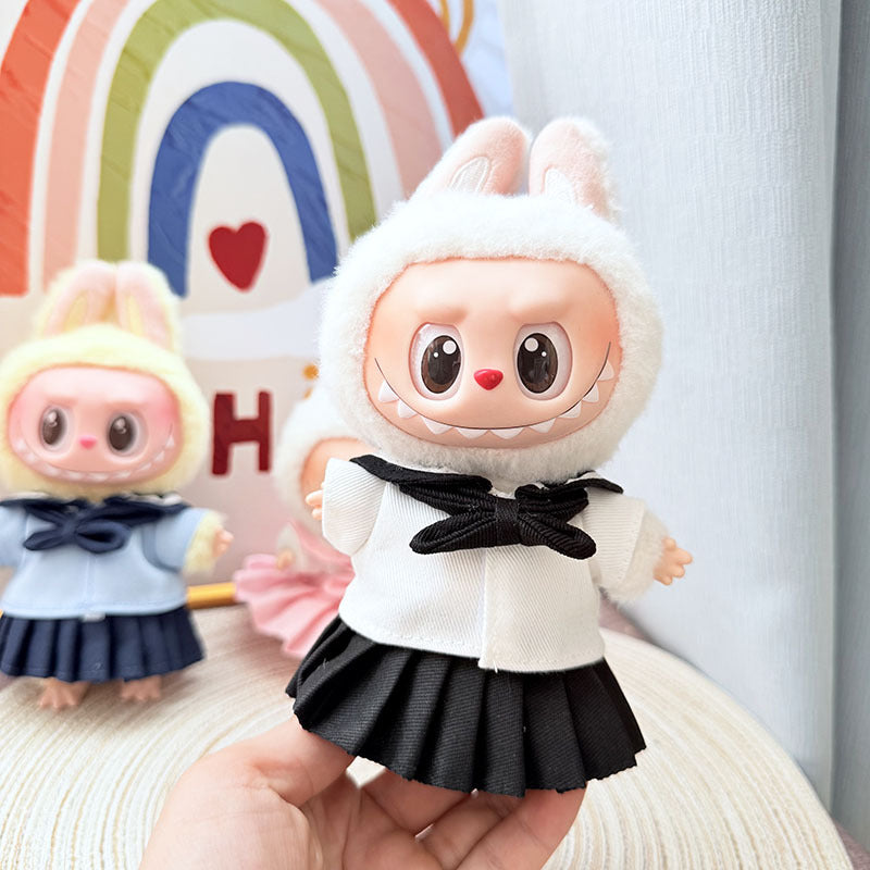 [Clothes only] First and second generation keychain Labubu clothes pendant Labubu baby clothes Frost Star skirt set