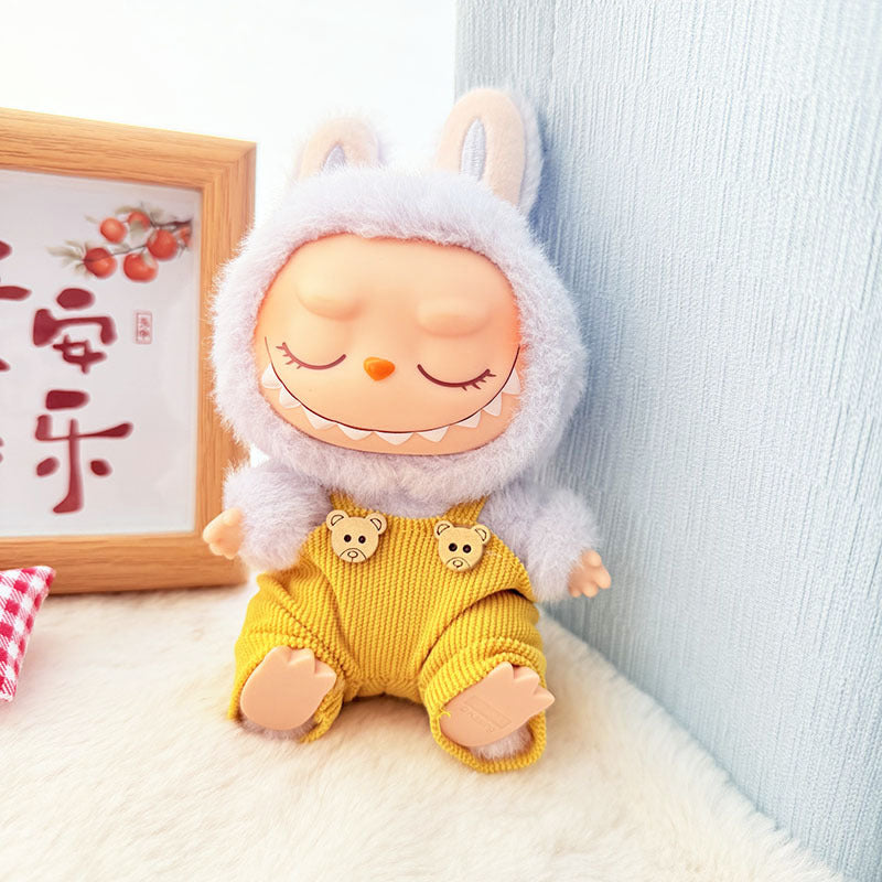 [Clothes only] First and second generation keychain Labubu clothes pendant Labubu cloth overalls Animal hat set
