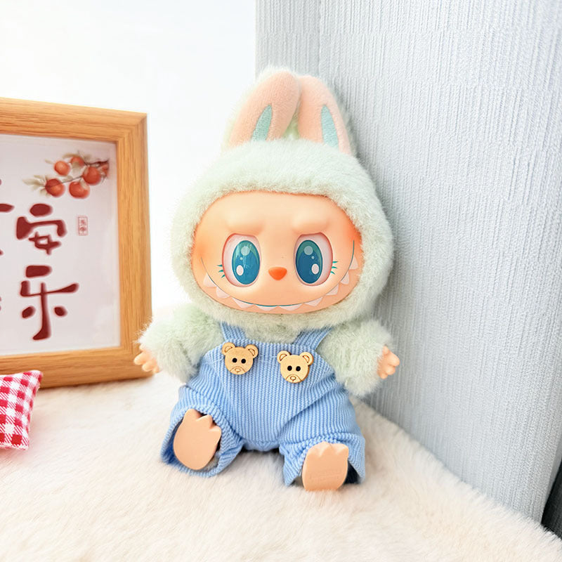 [Clothes only] First and second generation keychain Labubu clothes pendant Labubu cloth overalls Animal hat set