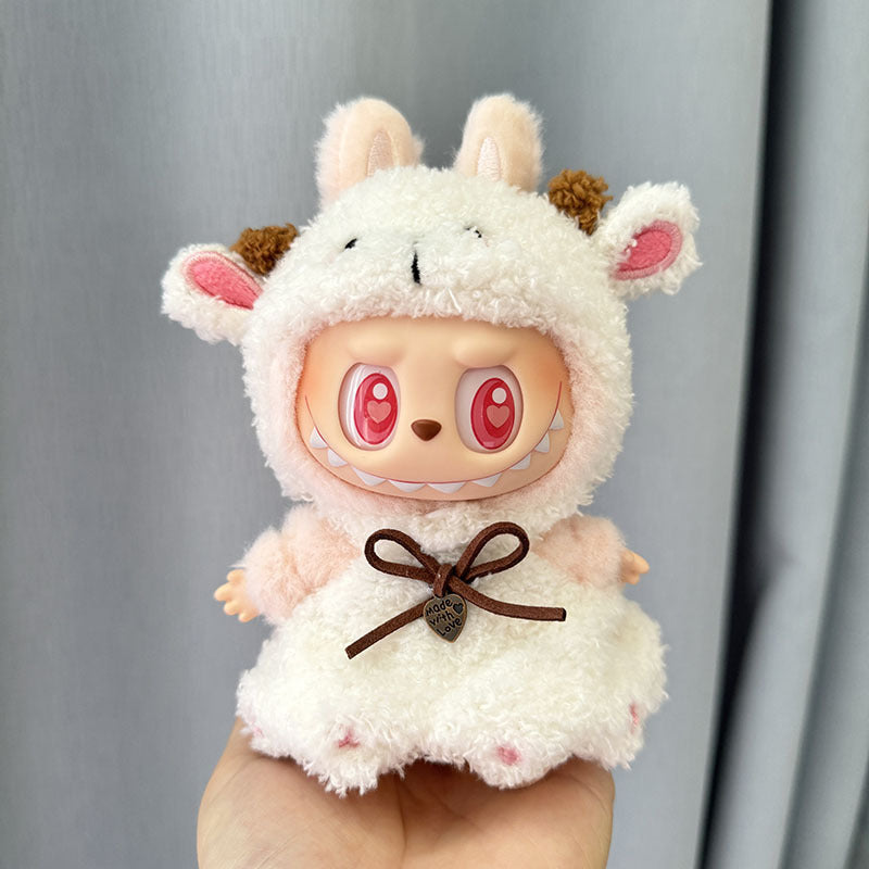 [Clothes only] 1st/2nd generation Labubu clothes pendant Labubu sitting party baby clothes little sheep skirt set