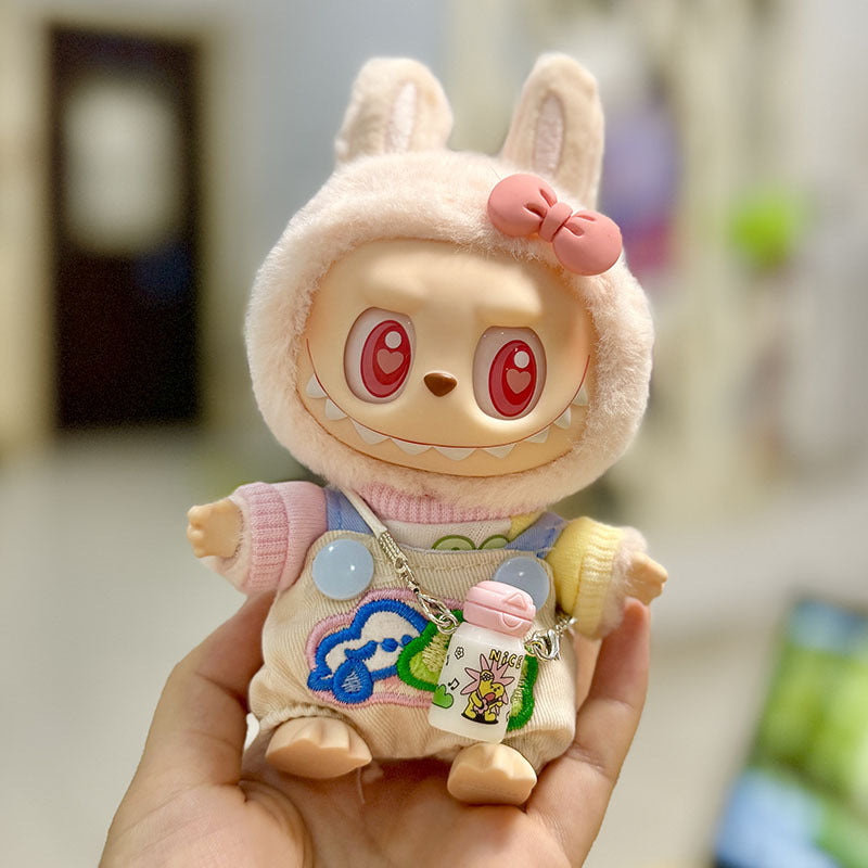 [Clothes only] First/second generation pendant Labubu clothes Rabub sitting party baby clothes colorful yarn sequined skirt cute
