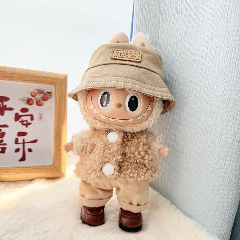 [Clothes only] First and second generation Labubu clothes pendant Labubu baby clothes, buttons, rings, vest suits, hats are cute.