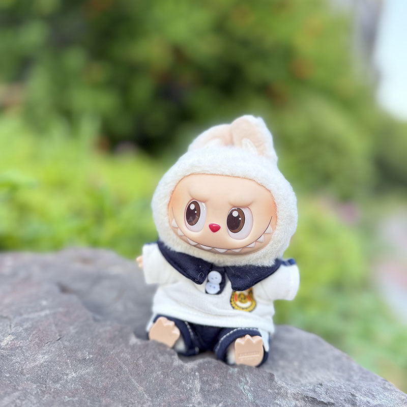 [Clothes only] The first, second and third generation keychain Labubu clothes pendant Labubu baby clothes noble small school uniform set