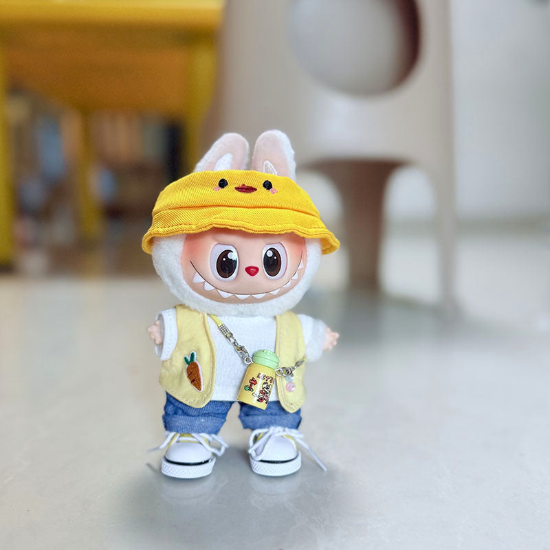 [Clothes only] First and second generation Labubu clothes pendant Labubu sitting baby clothes duck duck carrot travel cute
