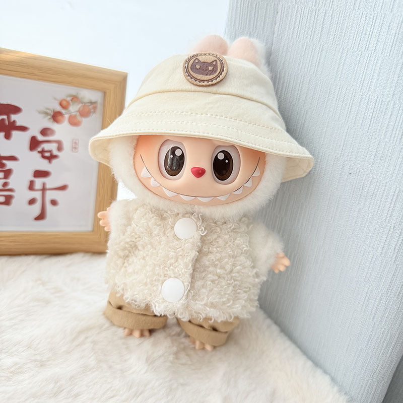 [Clothes only] First and second generation Labubu clothes pendant Labubu baby clothes, buttons, rings, vest suits, hats are cute.