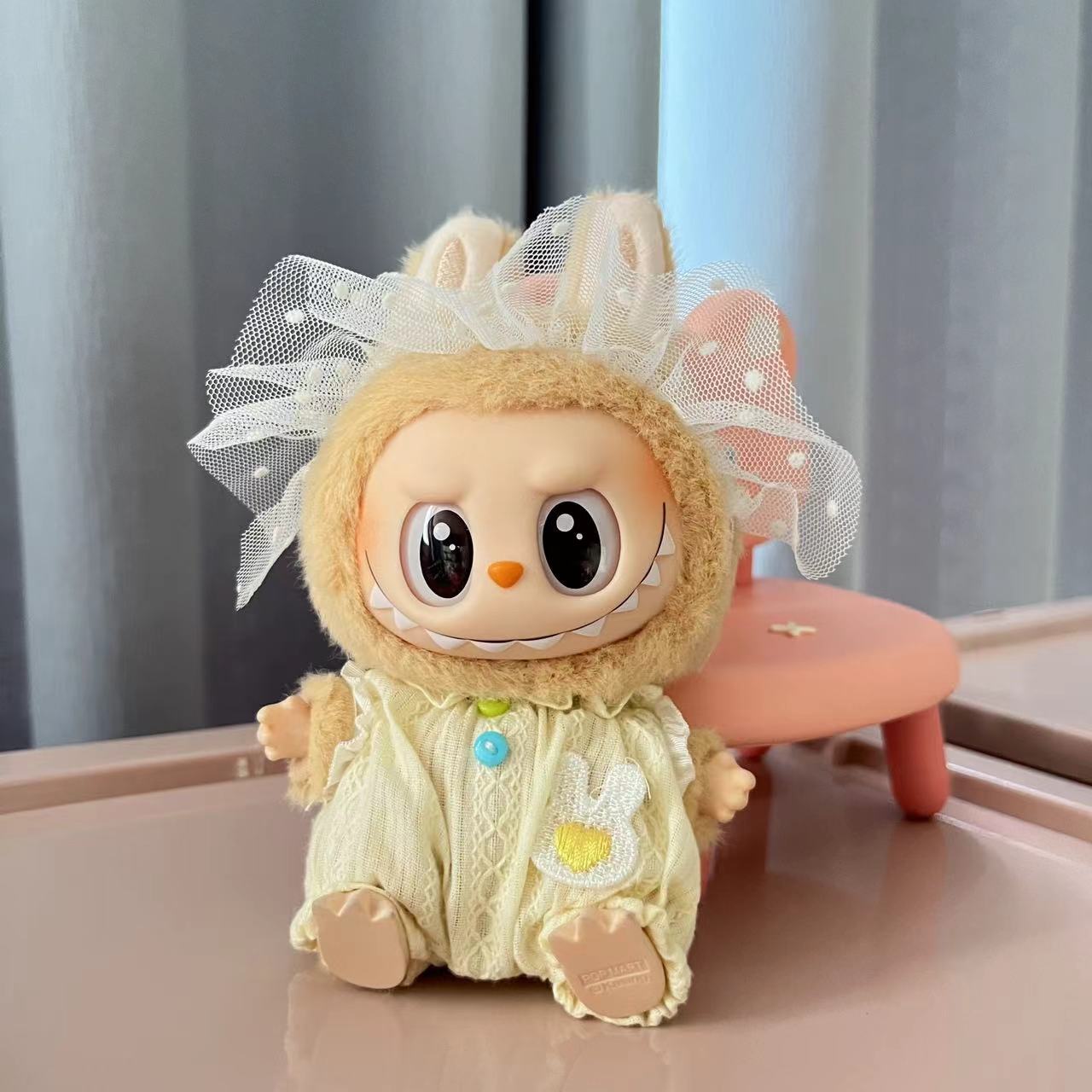 [Clothes only] 1st/2nd generation blind box Labubu clothes keychain Labubu sitting party series baby clothes cute