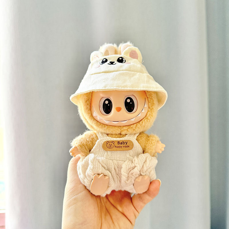 [Clothes only] First and second generation keychain Labubu clothes pendant Labubu cloth for small animal hat set cute