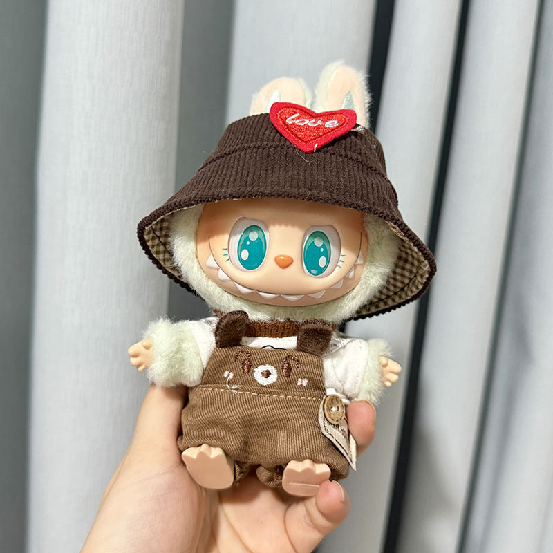 [Clothes only] First and second generation keychain Labubu clothes pendant Labubu sitting party repair dog love hat