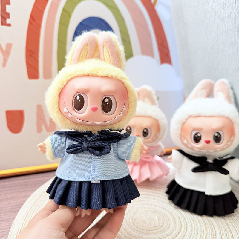 [Clothes only] First and second generation keychain Labubu clothes pendant Labubu baby clothes Frost Star skirt set