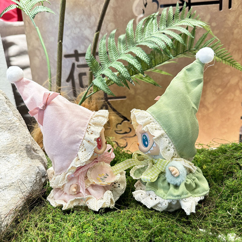 [Clothes only] The first, second and third generations of keychains Labubu clothes pendant Labubu cloth for the elf suit girl's heart