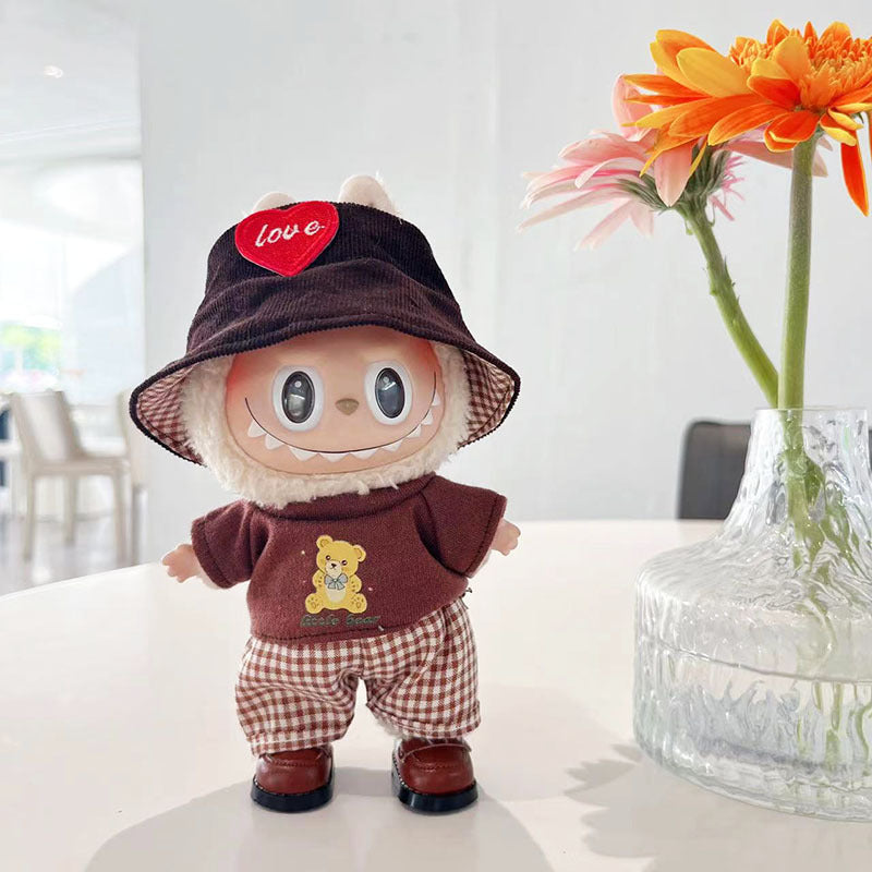 [Clothes only] 1st/2nd generation keychain Labubu baby clothes blind box Labubu clothes pink pig jumpsuit set