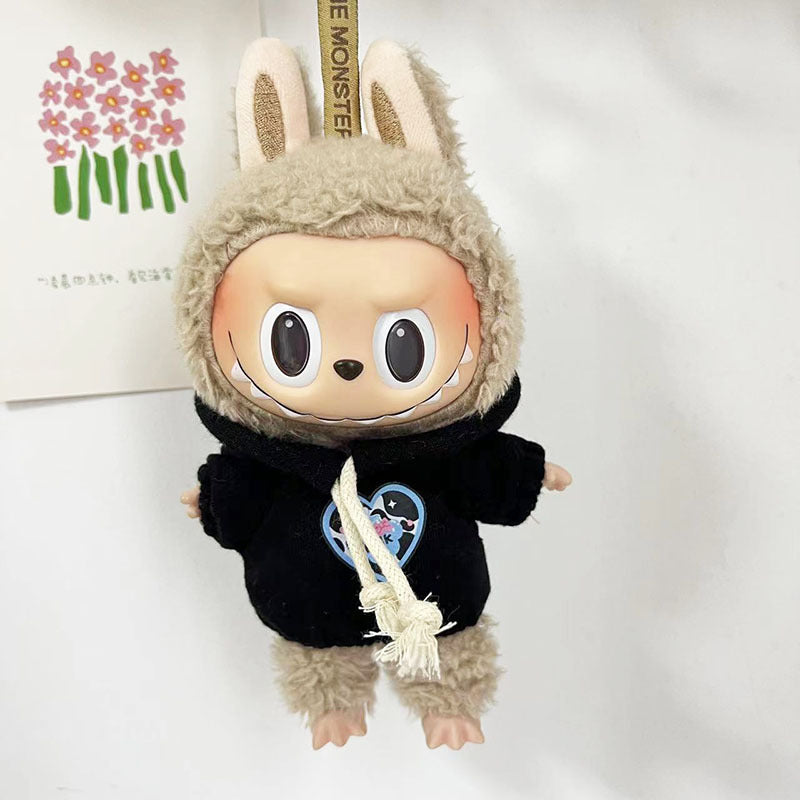 [Clothes only] 15cm pendant Labubu cloth for the New Year's set labubu keychain doll clothes cute