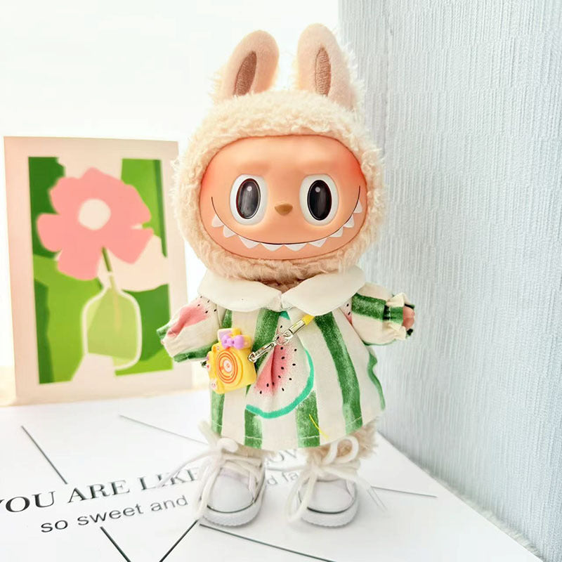 [Clothes only] First and second generation Labubu clothes pendant Labubu sitting party baby clothes pendant outing spring outing