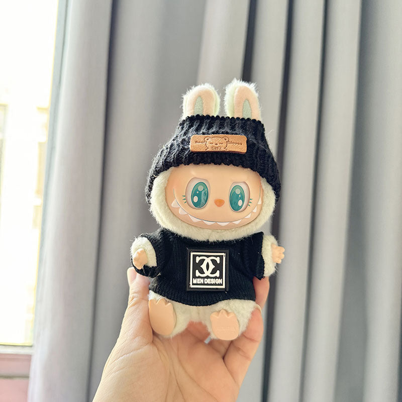 [Clothes only] First and second generation keychain Labubu clothes pendant Labubu Buwa Yixiang Nana T-shirt hat
