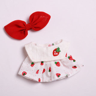 [Clothes only] 17cm blind box Macaron Labubu baby pajamas feeding bottle Labubu pendant for cute