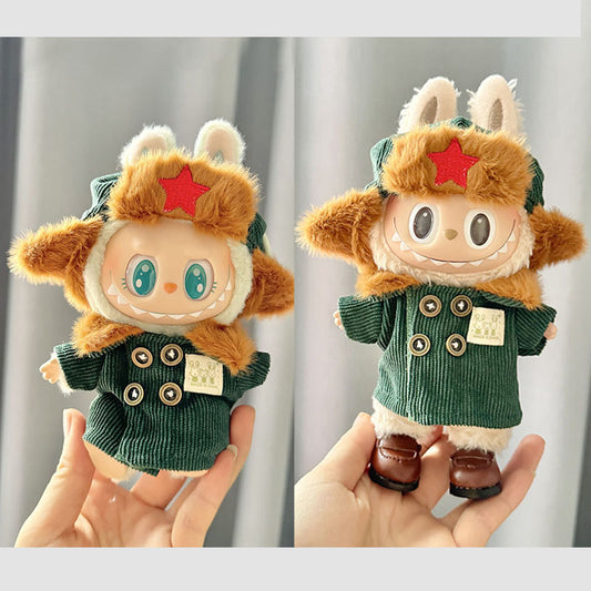 [Clothes only] First and second generation Labubu clothes pendant Labubu sitting party baby clothes Lei Feng coat set cute