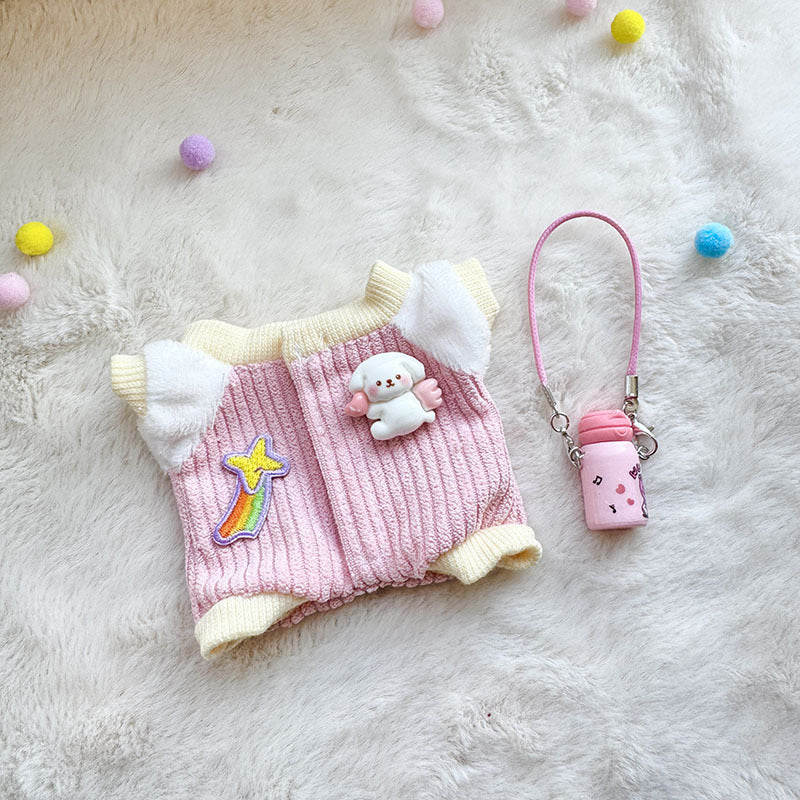 [Clothes only] First and second generation keychain Labubu clothes pendant Labubu sitting party kettle climbing clothes cute