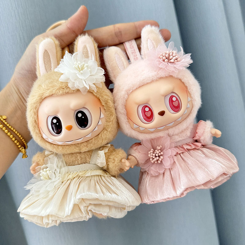 [Clothes only] First/second generation Labubu clothes pendant Labubu sitting party baby clothes bud dress cute