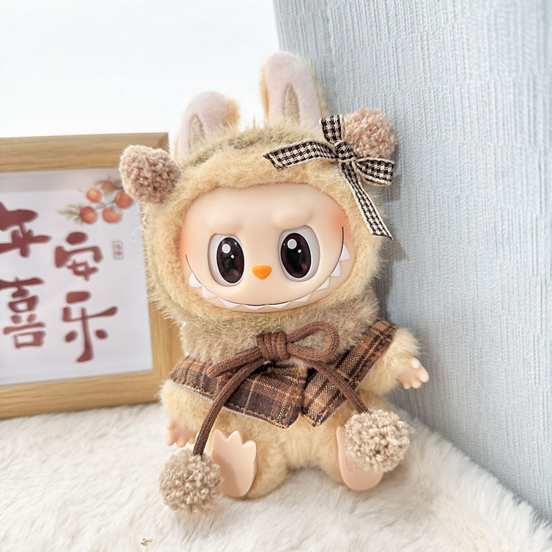 Clothes only] blind box Labubu clothes pendant Labubu baby clothes chess adventure queen baby clothes skirt cute