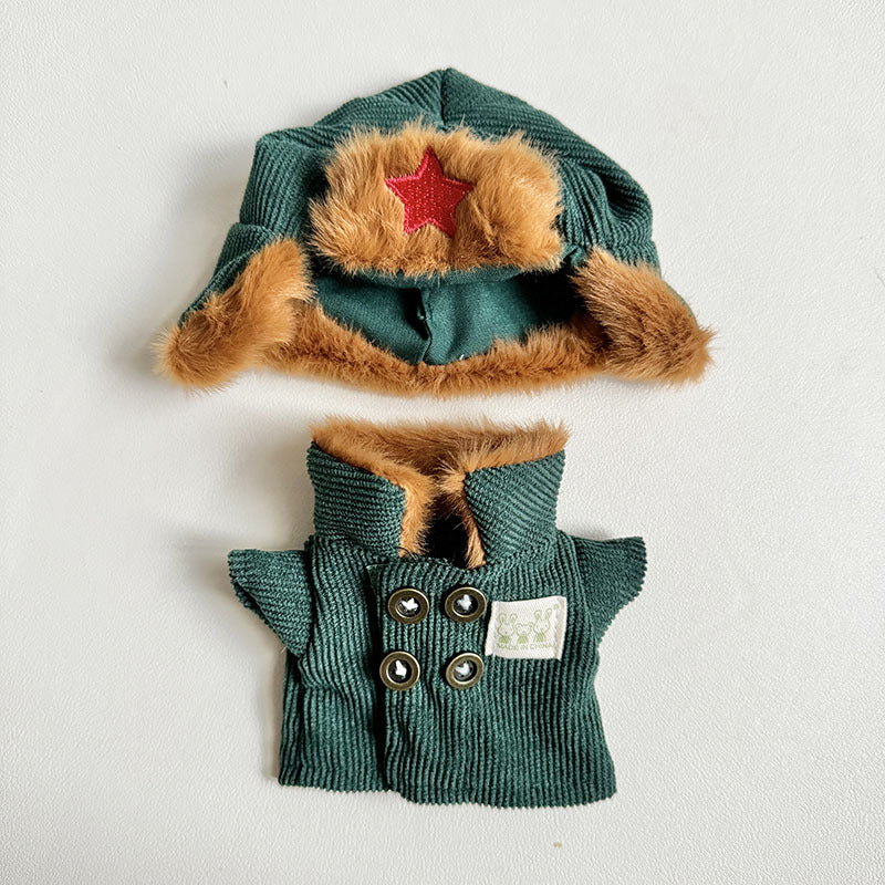 [Clothes only] First and second generation Labubu clothes pendant Labubu sitting party baby clothes Lei Feng coat set cute