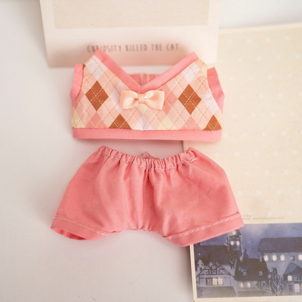 [Clothes only] First and second generation Labubu clothes pendant Labubu sitting party baby clothes British couple JK suit