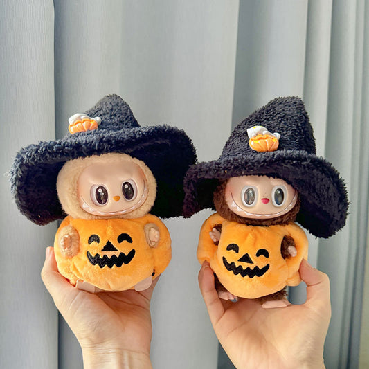 [Clothes only] First and second generation keychain Labubu clothes pendant Labubu Halloween baby clothes pumpkin set cute