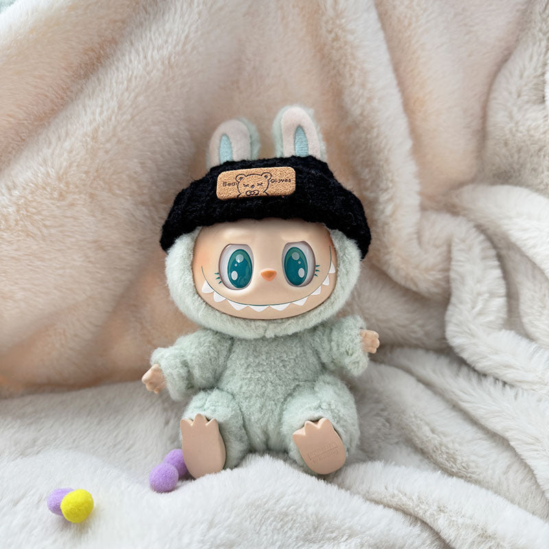 [Clothes only] First and second generation keychain Labubu clothes pendant Labubu sitting party knitted strap skirt