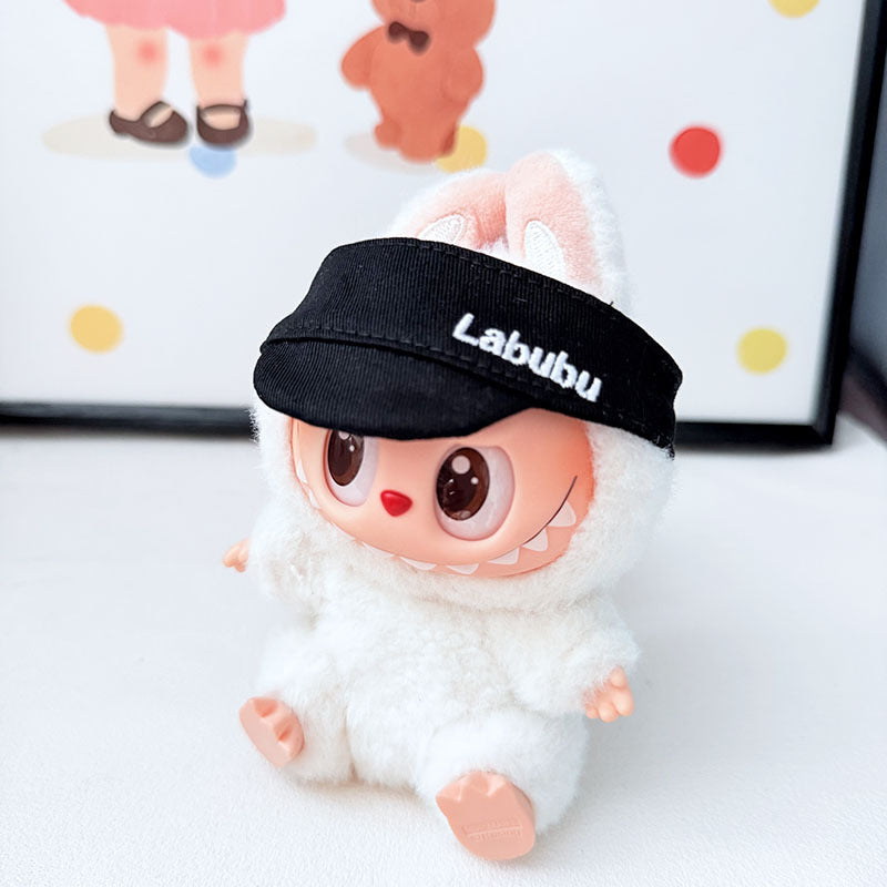 Clothes only] First and second generation Labubu clothes pendant Labubu sitting baby clothes crown belt overalls set