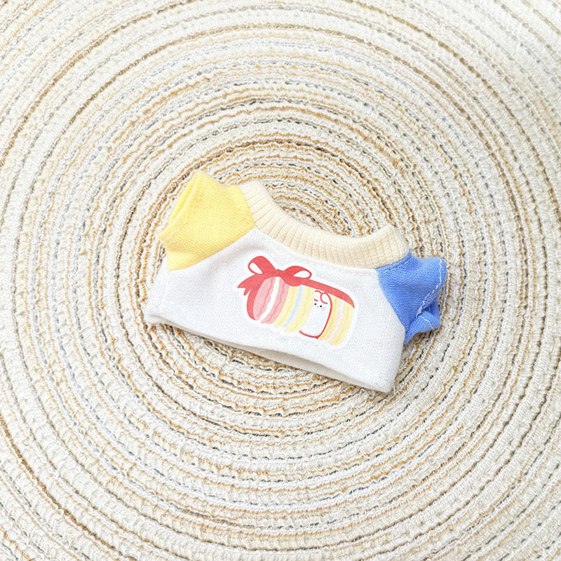 [Clothes only] First and second generation Labubu clothes pendant Labubu sitting baby clothes triangle overalls set tide